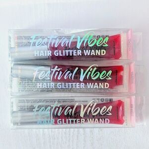 Mystic Alchemy Festival Vibes Hair Glitter Wand for Cosplays, Parties (LOT OF 3)